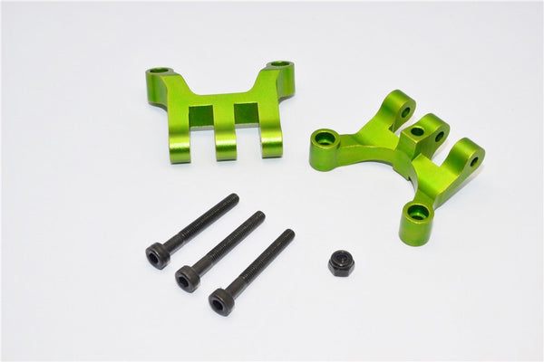 Vaterra K5 Blazer Ascender Aluminum Front/Rear Gear Box Mount - 2Pcs Set Green