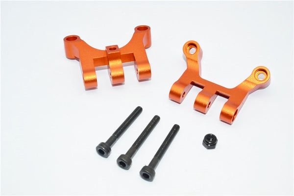 Vaterra K5 Blazer Ascender Aluminum Front/Rear Gear Box Mount - 2Pcs Set Orange