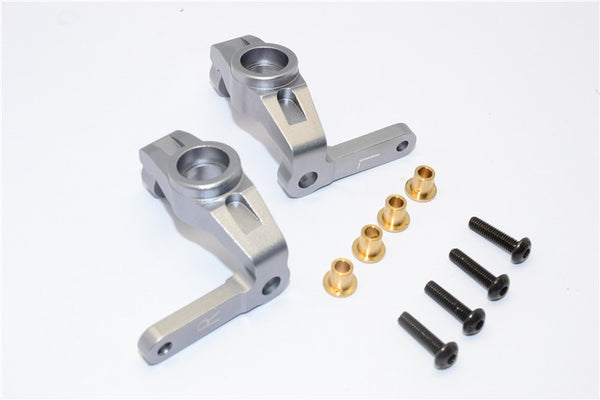 Vaterra K5 Blazer Ascender Aluminum Front Knuckle Arm - 1Pr Set Gray Silver