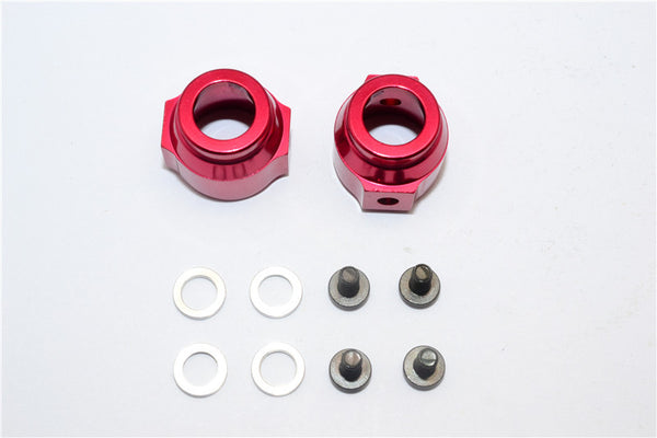 Vaterra K5 Blazer Ascender Aluminum Rear Hub Carrier - 1Pr Set Red