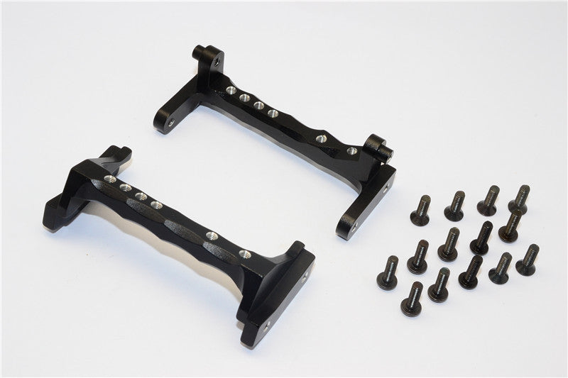 Vaterra K5 Blazer Ascender Aluminum Servo Mount - 2Pcs Set Black