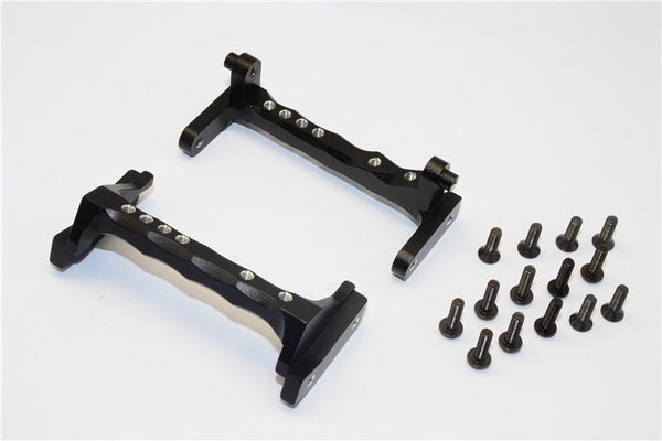 Vaterra K5 Blazer Ascender Aluminum Servo Mount - 2Pcs Set Black
