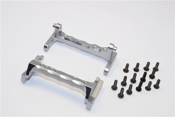 Vaterra K5 Blazer Ascender Aluminum Servo Mount - 2Pcs Set Gray Silver