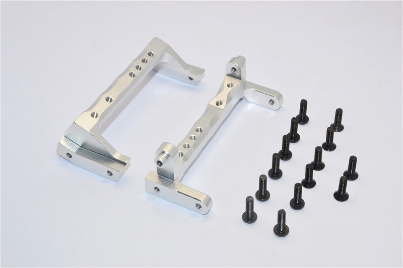 Vaterra K5 Blazer Ascender Aluminum Servo Mount - 2Pcs Set Silver