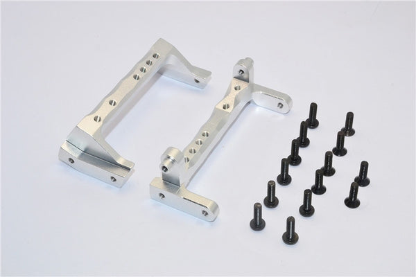 Vaterra K5 Blazer Ascender Aluminum Servo Mount - 2Pcs Set Silver