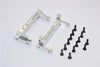 Vaterra K5 Blazer Ascender Aluminum Servo Mount - 2Pcs Set Silver