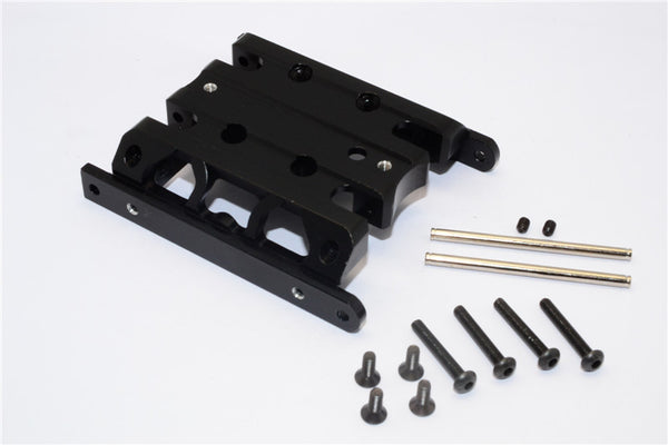 Vaterra K5 Blazer Ascender Aluminum Center Gear Box Bottom Mount - 1Pc Set Black