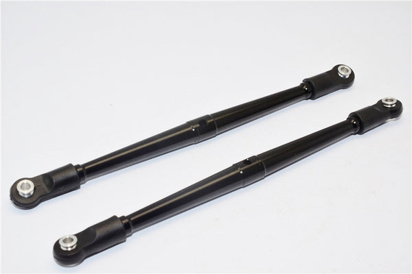 Vaterra K5 Blazer Ascender Aluminum 4mm Anti-Thread Rear Lower Link (125mm Long) - 1Pr Black