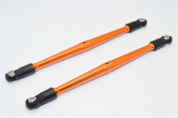 Vaterra K5 Blazer Ascender Aluminum 4mm Anti-Thread Rear Lower Link (125mm Long) - 1Pr Orange