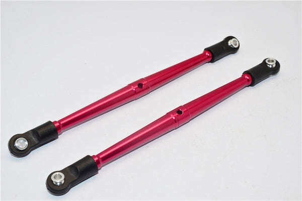 Vaterra K5 Blazer Ascender Aluminum 4mm Anti-Thread Rear Lower Link (125mm Long) - 1Pr Red