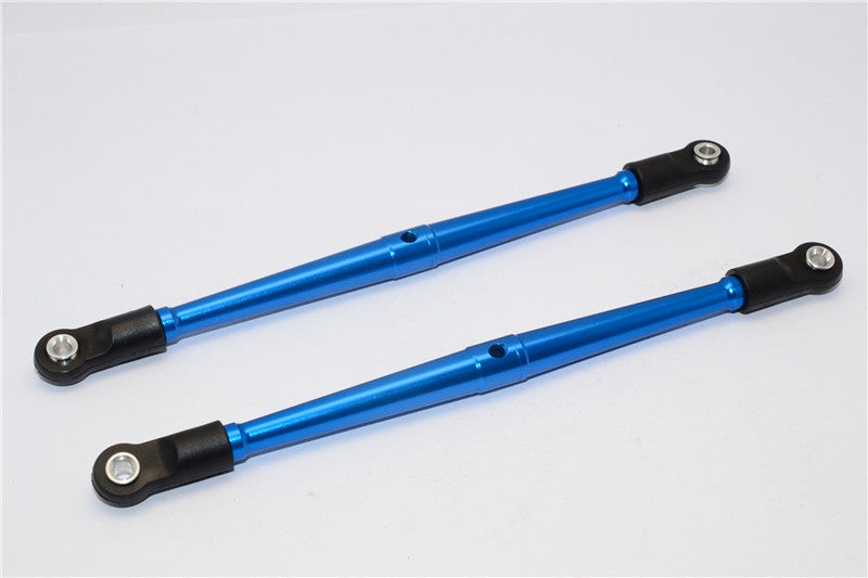 Vaterra K5 Blazer Ascender Aluminum 4mm Anti-Thread Rear Upper Link (125mm Long) - 1Pr Blue