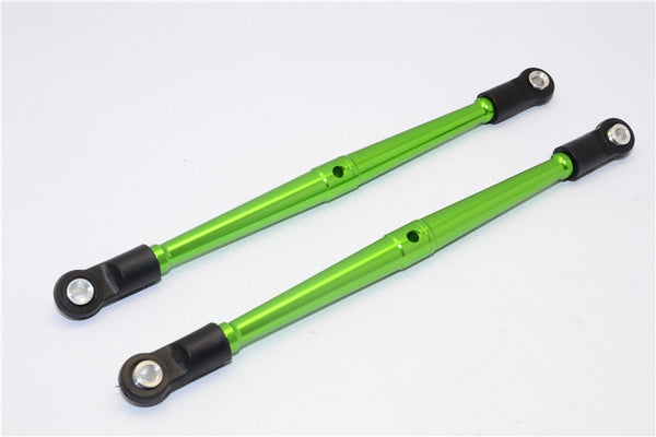 Vaterra K5 Blazer Ascender Aluminum 4mm Anti-Thread Rear Upper Link (125mm Long) - 1Pr Green