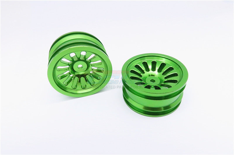 Vaterra K5 Blazer Ascender Aluminum Front/Rear 13 Poles Rims - 1Pr Green