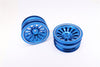 Vaterra K5 Blazer Ascender Aluminum Front/Rear 13 Poles Rims With Silver Lining - 1Pr Blue