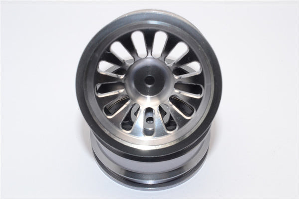 Vaterra K5 Blazer Ascender Aluminum Front/Rear 13 Poles Rims With Silver Lining - 1Pr Gray Silver