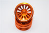 Vaterra K5 Blazer Ascender Aluminum Front/Rear 13 Poles Rims With Silver Lining - 1Pr Orange