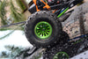 Vaterra K5 Blazer Ascender Aluminum Front/Rear 13 Poles Rims With Silver Lining - 1Pr Green