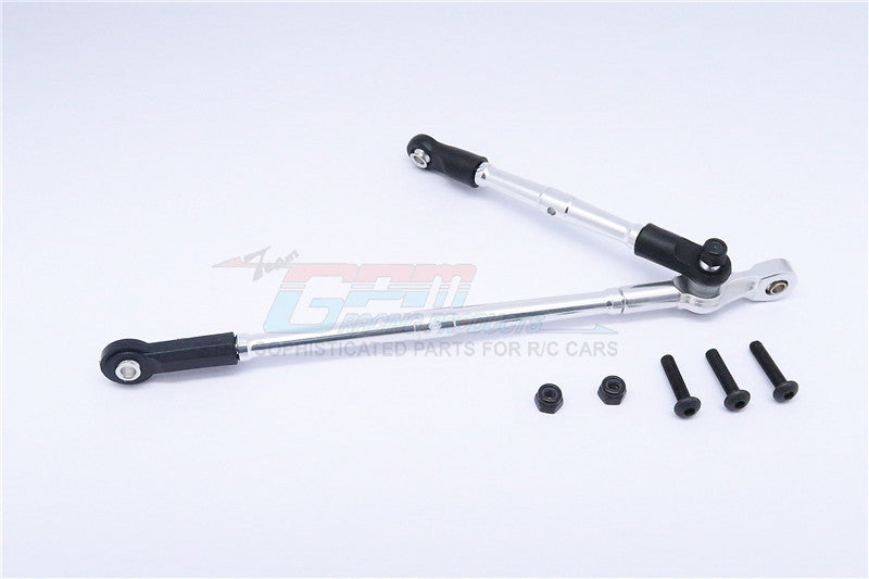 Vaterra K5 Blazer Ascender Aluminum Steering Tie Rod - 2Pcs Set Silver