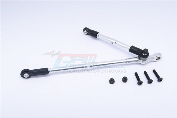 Vaterra K5 Blazer Ascender Aluminum Steering Tie Rod - 2Pcs Set Silver