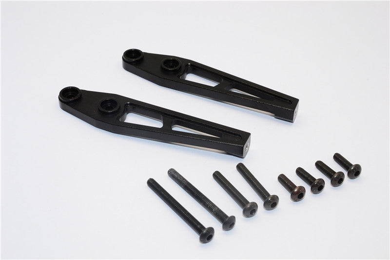 Vaterra K5 Blazer Ascender Aluminum Rear Bumper Mount - 2 Pcs Set Black