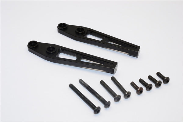 Vaterra K5 Blazer Ascender Aluminum Rear Bumper Mount - 2 Pcs Set Black