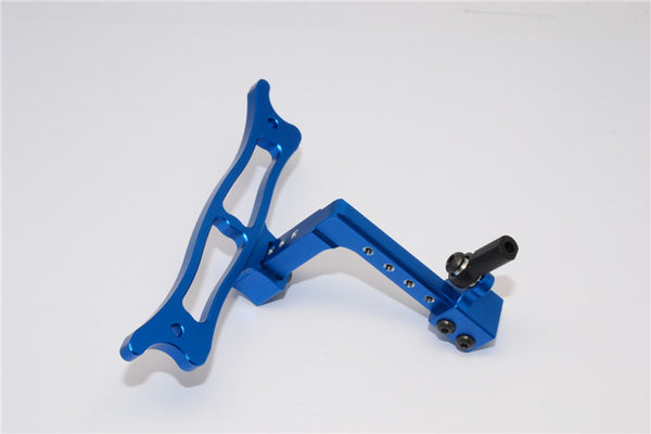 Vaterra K5 Blazer Ascender Aluminum Adjustable Tow Hitch - 3Pcs Set Blue