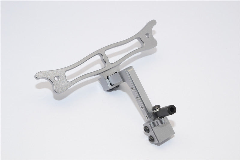 Vaterra K5 Blazer Ascender Aluminum Adjustable Tow Hitch - 3Pcs Set Gray Silver