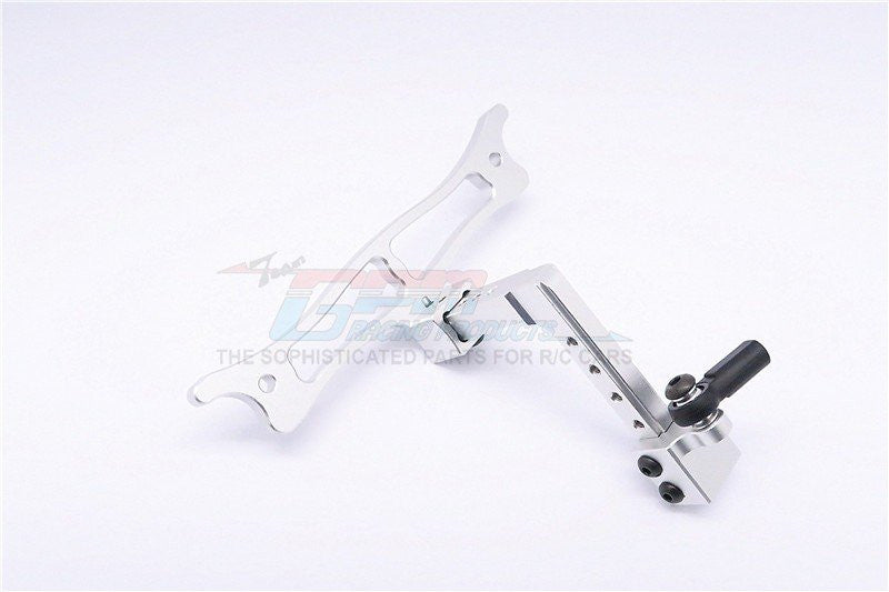 Vaterra K5 Blazer Ascender Aluminum  Adjustable Tow Hitch - 3Pcs Set Silver