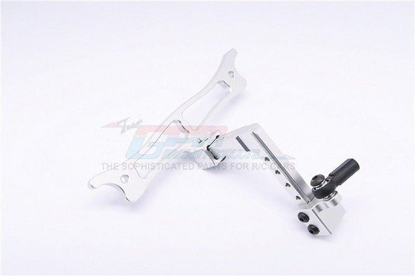Vaterra K5 Blazer Ascender Aluminum  Adjustable Tow Hitch - 3Pcs Set Silver