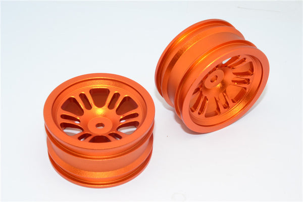 Vaterra K5 Blazer Ascender Aluminum Front/Rear 6 Poles Rims - 1Pr Orange