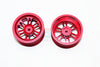 Vaterra K5 Blazer Ascender Aluminum Front/Rear 6 Poles Rims - 1Pr Red