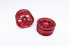 Vaterra K5 Blazer Ascender Aluminum Front/Rear 6 Poles Rims - 1Pr Red