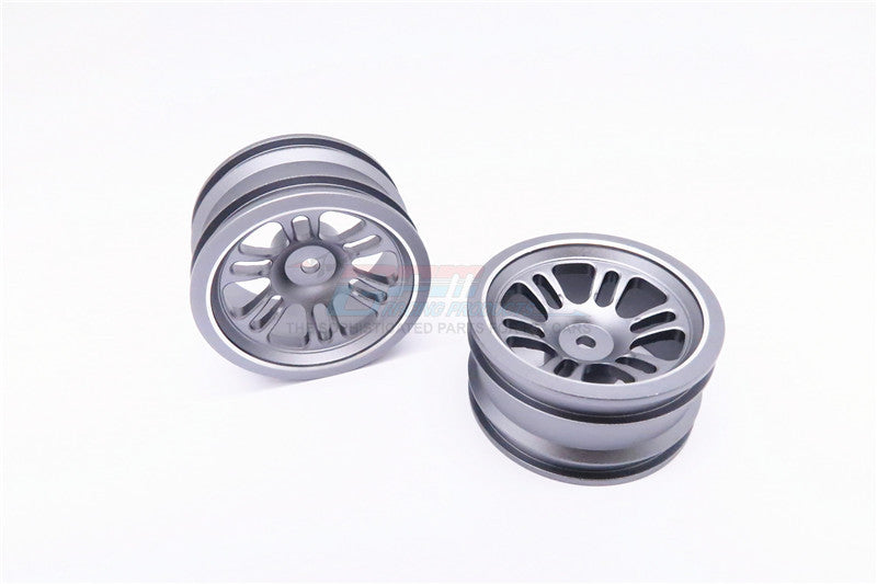 Vaterra K5 Blazer Ascender Aluminum Front/Rear 6 Poles Rims With Silver Lining - 1Pr Gray Silver