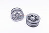 Vaterra K5 Blazer Ascender Aluminum Front/Rear 6 Poles Rims With Silver Lining - 1Pr Gray Silver