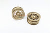 Vaterra K5 Blazer Ascender Aluminum Front/Rear 6 Poles Rims With Silver Lining - 1Pr Titanium