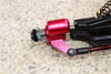 Thunder Tiger Truck K-ROCK MT4-G5 Aluminum Front Knuckle Arm With Delrin Collars - 1Pr Set Red