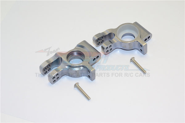 Thunder Tiger Truck K-ROCK MT4-G5 Aluminum Rear Knuckle Arms - 1Pr Set Gray Silver