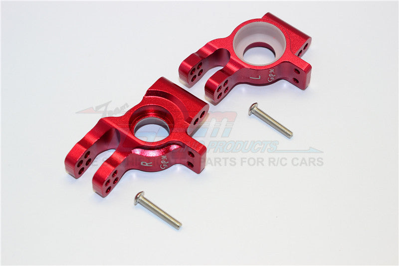 Thunder Tiger Truck K-ROCK MT4-G5 Aluminum Rear Knuckle Arms - 1Pr Set Red