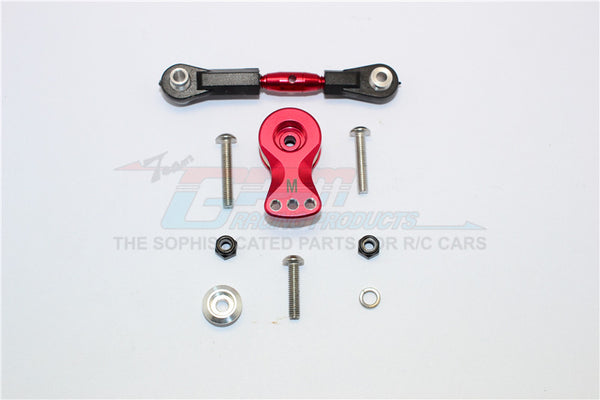 Thunder Tiger Truck K-ROCK MT4-G5 Brushless Aluminum Hi-Torque Servo Saver 25T With Alloy Tie Rod - 1 Set Red