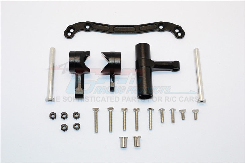 Thunder Tiger Truck K-ROCK MT4-G5 Aluminum Steering Assembly - 1 Set Black