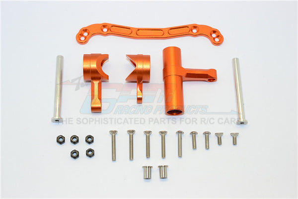 Thunder Tiger Truck K-ROCK MT4-G5 Aluminum Steering Assembly - 1 Set Orange