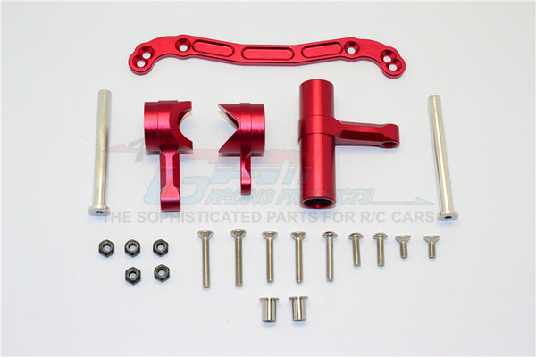 Thunder Tiger Truck K-ROCK MT4-G5 Aluminum Steering Assembly - 1 Set Red