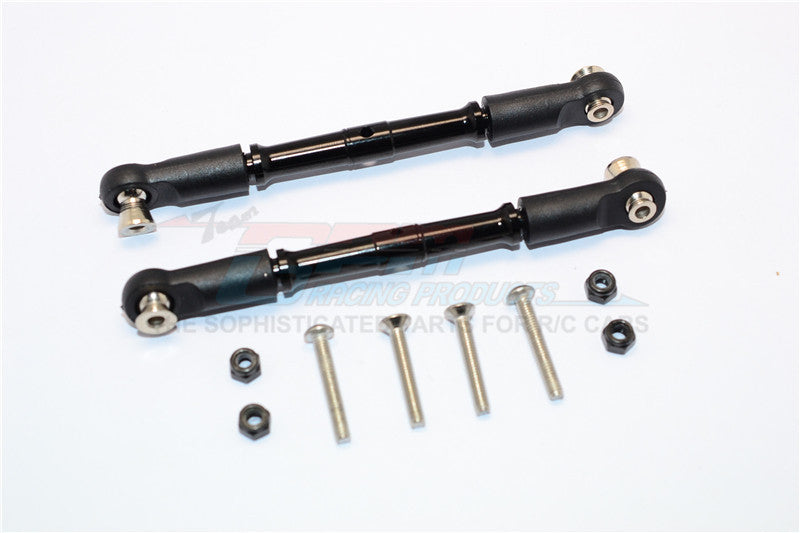 Thunder Tiger Truck K-ROCK MT4-G5 Aluminum Front Turnbuckles - 1Pr Set Black