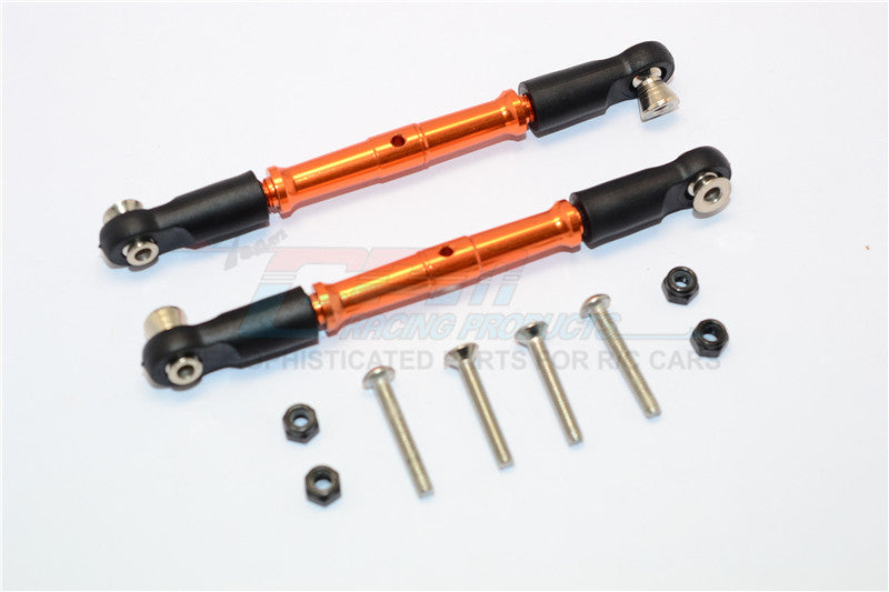 Thunder Tiger Truck K-ROCK MT4-G5 Aluminum Front Turnbuckles - 1Pr Set Orange