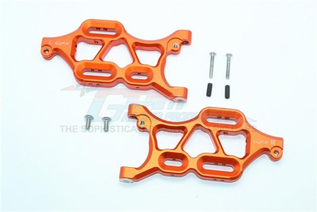 Thunder Tiger Truck K-ROCK MT4-G5 Aluminum Front Lower Arms - 1Pr Set Orange