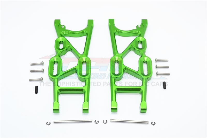 Thunder Tiger Truck K-ROCK MT4-G5 Aluminum Rear Lower Arms - 1Pr Set Green