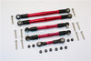 Thunder Tiger Truck K-ROCK MT4-G5 Aluminium Tie Rods Complete Set - 5Pcs Set Red