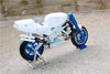 Kyosho Motorcycle NSR500 Aluminum Front Wheel Holder - 1Pc Blue