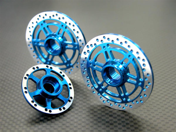 Kyosho Motorcycle NSR500 Aluminum Brake Disk Plate (6 Poles) New Design - 3 Pcs Set Blue