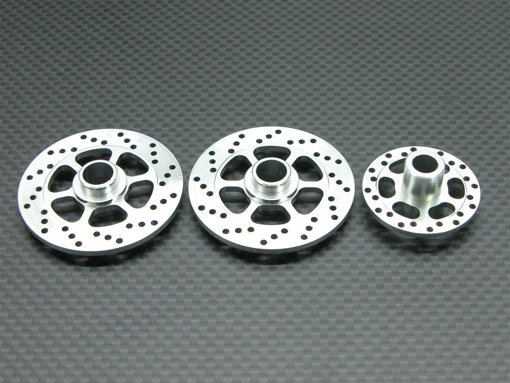 Kyosho Motorcycle NSR500 Aluminum Brake Disk Plate (6 Poles) - 3 Pcs Set Silver